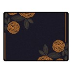 Floral Roses Seamless Pattern Vector Background Double Sided Fleece Blanket (Small)  45 x34  Blanket Back