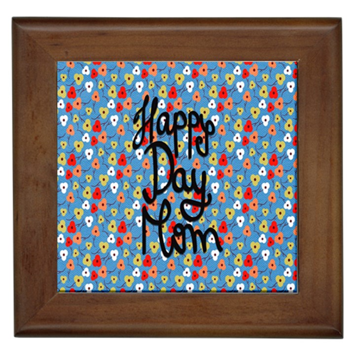 Happy Mothers Day Celebration Framed Tiles