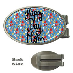 Happy Mothers Day Celebration Money Clips (oval)  by Nexatart