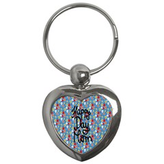 Happy Mothers Day Celebration Key Chains (heart)  by Nexatart