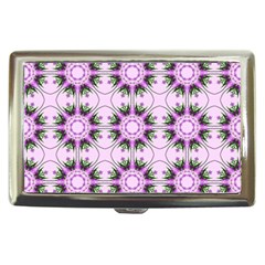 Pretty Pink Floral Purple Seamless Wallpaper Background Cigarette Money Cases by Nexatart