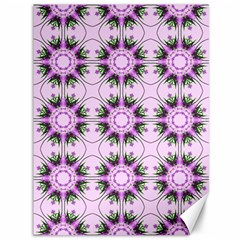 Pretty Pink Floral Purple Seamless Wallpaper Background Canvas 36  X 48   by Nexatart