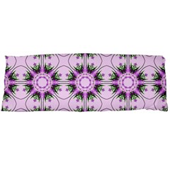 Pretty Pink Floral Purple Seamless Wallpaper Background Body Pillow Case (dakimakura)