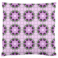 Pretty Pink Floral Purple Seamless Wallpaper Background Standard Flano Cushion Case (one Side) by Nexatart