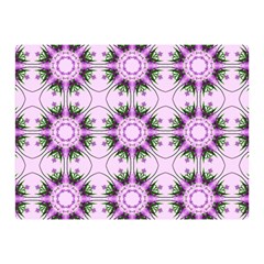 Pretty Pink Floral Purple Seamless Wallpaper Background Double Sided Flano Blanket (mini)  by Nexatart