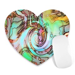 Art Pattern Heart Mousepads by Nexatart