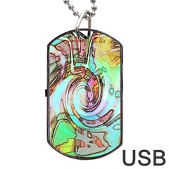 Art Pattern Dog Tag Usb Flash (one Side) by Nexatart