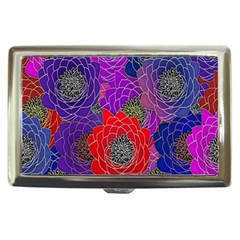 Colorful Background Of Multi Color Floral Pattern Cigarette Money Cases by Nexatart