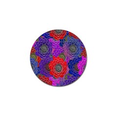 Colorful Background Of Multi Color Floral Pattern Golf Ball Marker (10 Pack) by Nexatart