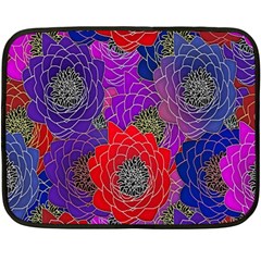 Colorful Background Of Multi Color Floral Pattern Fleece Blanket (mini) by Nexatart