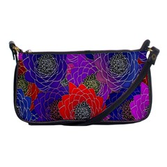 Colorful Background Of Multi Color Floral Pattern Shoulder Clutch Bags by Nexatart