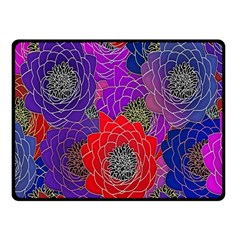 Colorful Background Of Multi Color Floral Pattern Fleece Blanket (small) by Nexatart