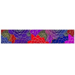 Colorful Background Of Multi Color Floral Pattern Flano Scarf (large) by Nexatart