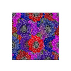 Colorful Background Of Multi Color Floral Pattern Satin Bandana Scarf by Nexatart