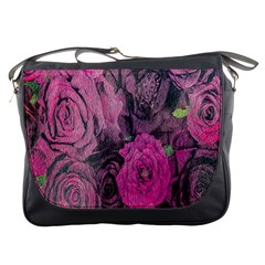 Oil Painting Flowers Background Messenger Bags by Nexatart