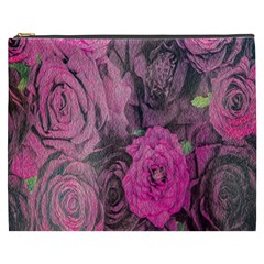 Oil Painting Flowers Background Cosmetic Bag (xxxl)  by Nexatart