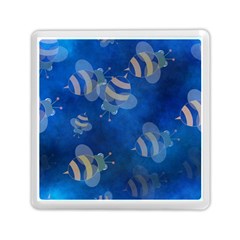 Seamless Bee Tile Cartoon Tilable Design Memory Card Reader (square)  by Nexatart