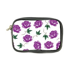 Purple Roses Pattern Wallpaper Background Seamless Design Illustration Coin Purse by Nexatart