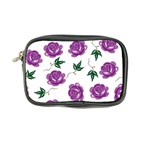 Purple Roses Pattern Wallpaper Background Seamless Design Illustration Coin Purse Front