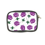 Purple Roses Pattern Wallpaper Background Seamless Design Illustration Coin Purse Back