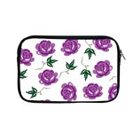 Purple Roses Pattern Wallpaper Background Seamless Design Illustration Apple MacBook Pro 13  Zipper Case Front