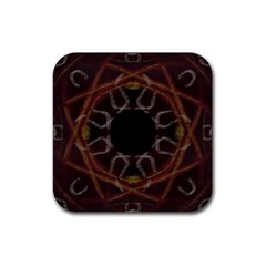 Digitally Created Seamless Pattern Rubber Coaster (square)  by Nexatart