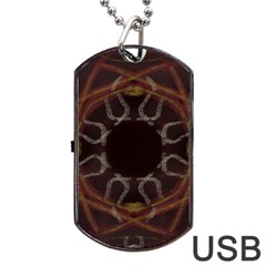 Digitally Created Seamless Pattern Dog Tag Usb Flash (one Side) by Nexatart