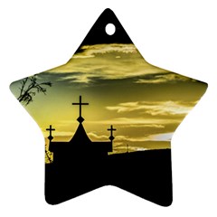 Graves At Side Of Road In Santa Cruz, Argentina Ornament (star) by dflcprints