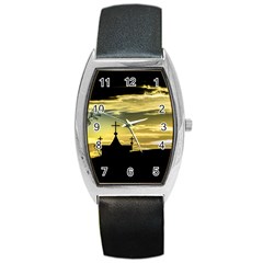 Graves At Side Of Road In Santa Cruz, Argentina Barrel Style Metal Watch by dflcprints