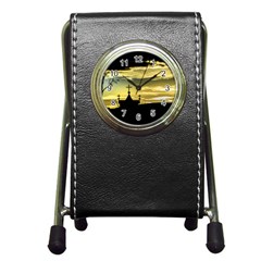 Graves At Side Of Road In Santa Cruz, Argentina Pen Holder Desk Clocks by dflcprints