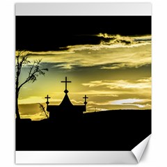 Graves At Side Of Road In Santa Cruz, Argentina Canvas 20  X 24   by dflcprints