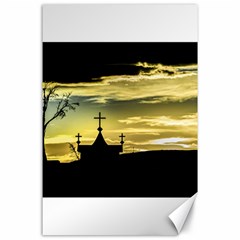 Graves At Side Of Road In Santa Cruz, Argentina Canvas 24  X 36  by dflcprints