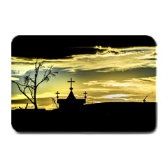 Graves At Side Of Road In Santa Cruz, Argentina Plate Mats by dflcprints