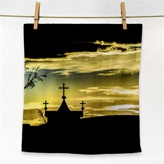 Graves At Side Of Road In Santa Cruz, Argentina Face Towel by dflcprints