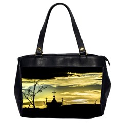 Graves At Side Of Road In Santa Cruz, Argentina Office Handbags (2 Sides)  by dflcprints