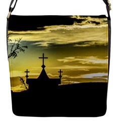 Graves At Side Of Road In Santa Cruz, Argentina Flap Messenger Bag (s) by dflcprints