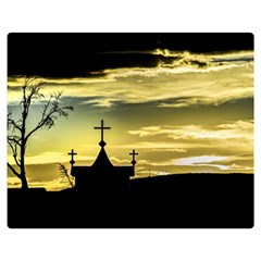 Graves At Side Of Road In Santa Cruz, Argentina Double Sided Flano Blanket (medium)  by dflcprints