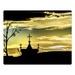 Graves At Side Of Road In Santa Cruz, Argentina Double Sided Flano Blanket (large)  by dflcprints