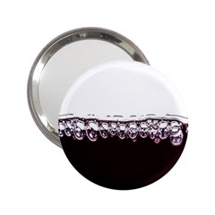 Bubbles In Red Wine 2 25  Handbag Mirrors by Nexatart