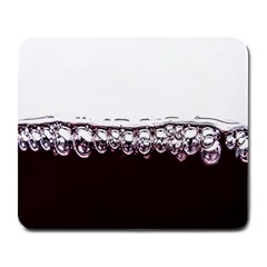 Bubbles In Red Wine Large Mousepads by Nexatart