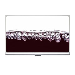 Bubbles In Red Wine Business Card Holders by Nexatart