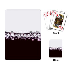 Bubbles In Red Wine Playing Card by Nexatart