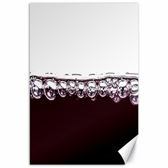 Bubbles In Red Wine Canvas 24  X 36  by Nexatart