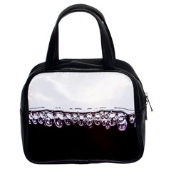 Bubbles In Red Wine Classic Handbags (2 Sides) by Nexatart