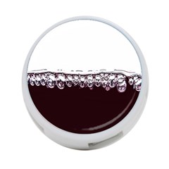 Bubbles In Red Wine 4-port Usb Hub (two Sides)  by Nexatart