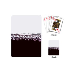 Bubbles In Red Wine Playing Cards (mini)  by Nexatart