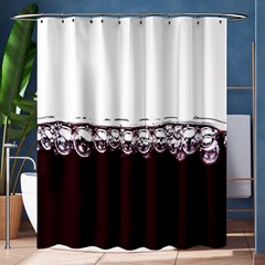 Bubbles In Red Wine Shower Curtain 60  X 72  (medium)  by Nexatart