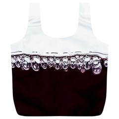 Bubbles In Red Wine Full Print Recycle Bags (l)  by Nexatart