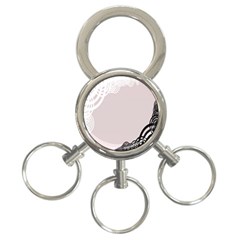 Circles Background 3-ring Key Chains by Nexatart