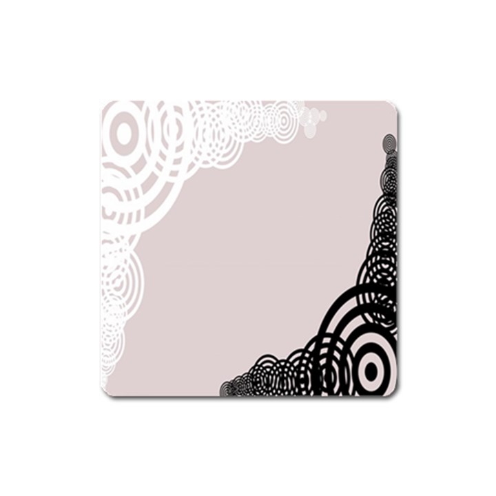 Circles Background Square Magnet